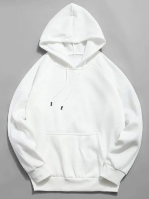 Classic White Pullover Hoodie