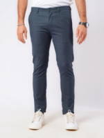 Dark Grey Cotton Chinos