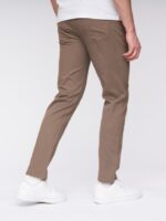 Taupe Slim-Fit Chino Pants