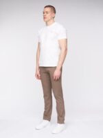 Taupe Slim-Fit Chino Pants