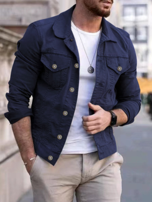 Men's Fashionable Casual Denim Jacket